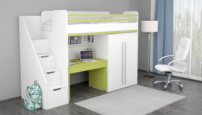 Стол письменный Polini Kids City, зеленый. Фото №3