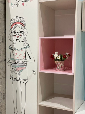 Шкаф комбинированный Малибу,белый. Фото №5