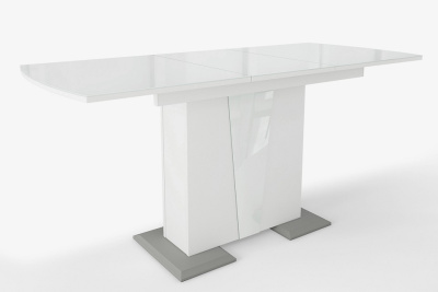 Стол Фрегат обеденный (белый/стекло белое). Фото №2