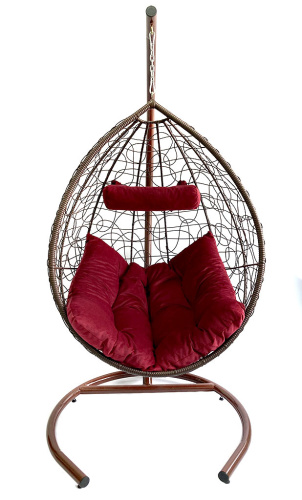 Подвесное кресло "КРИТ", цвет: коричневый. Фото №2