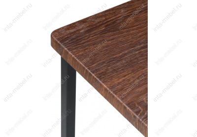 Барный стул Лофт филадельфия коньяк / черный матовый. Фото